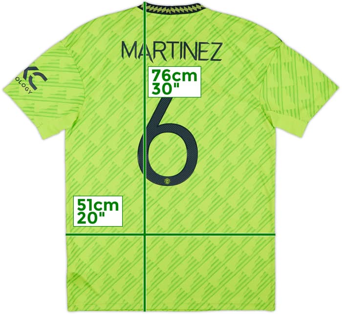 2022-23 Manchester United Third Shirt Martinez #6 (M)