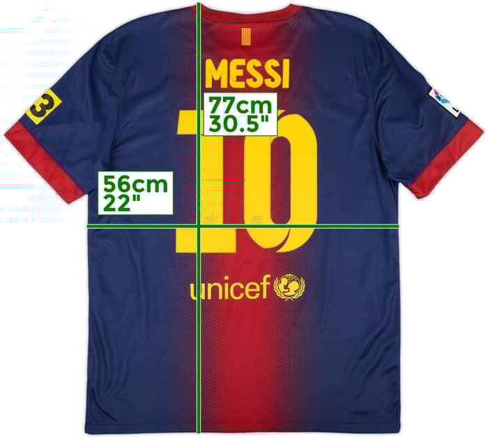 2012-13 Barcelona Home Shirt Messi #10 - 6/10 - (L)