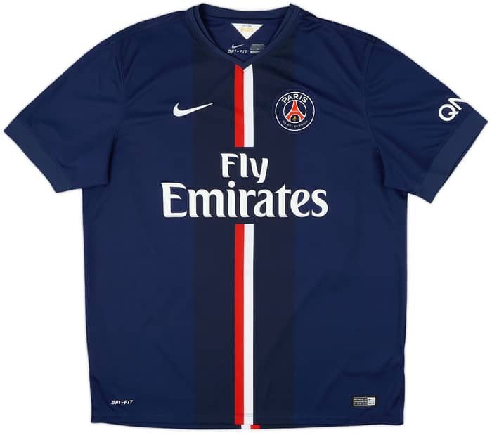 2014-15 Paris Saint-Germain Home Shirt Ibrahimovic #10 - 9/10 - (XL)