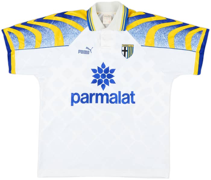 1995-97 Parma Home Shirt Stoichkov #8 - 6/10 - (M)