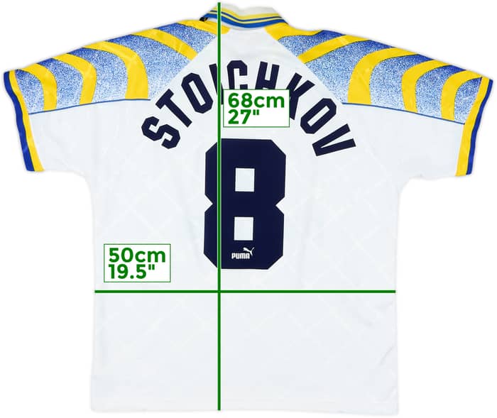 1995-97 Parma Home Shirt Stoichkov #8 - 6/10 - (M)