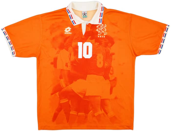1996 Netherlands Home Shirt Bergkamp #10 - 6/10 - (XXL)