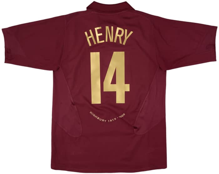 2005-06 Arsenal Home Shirt Henry #14 - 8/10 - (L)