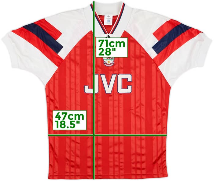 1992-94 Arsenal Home Shirt - 7/10 - (S)