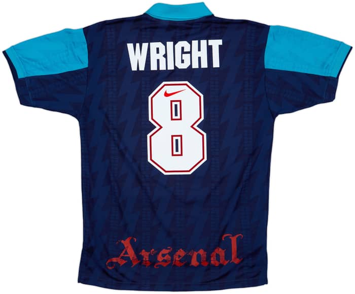 1994-95 Arsenal Away Shirt Wright #8 - 8/10 - (M)