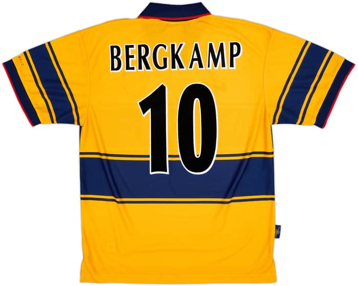 1997-99 Arsenal Away Shirt Bergkamp #10 - 8/10 - (L)