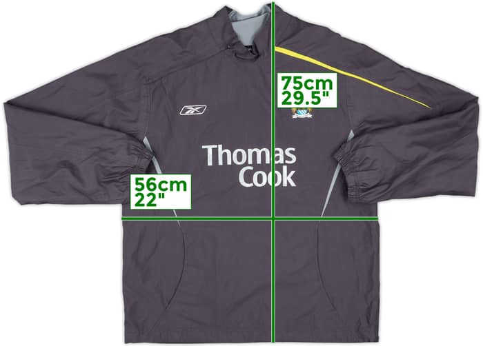 2005-06 Manchester City Reebok Sweat Top - 7/10 - (S)