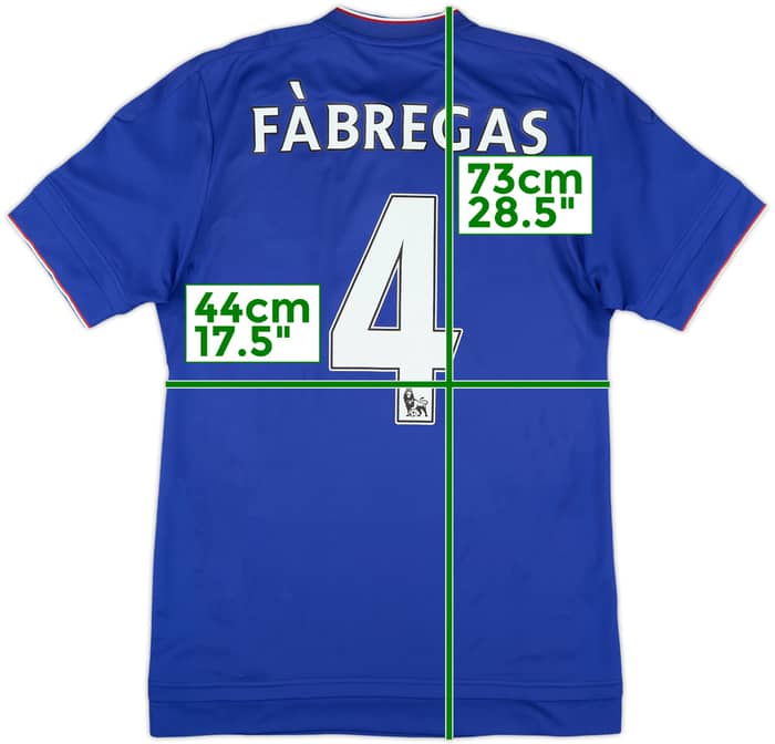 2015-16 Chelsea Home Shirt Fabregas #4 - 9/10 - (S)