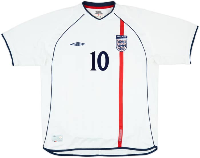 2001-03 England Home Shirt Owen #10 - 9/10 - (XL)