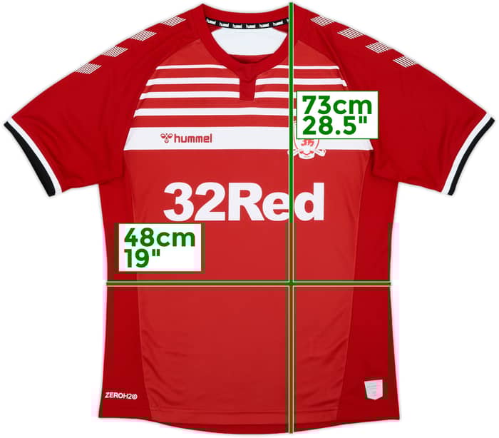 2019-20 Middlesbrough Home Shirt - 10/10 - (M)