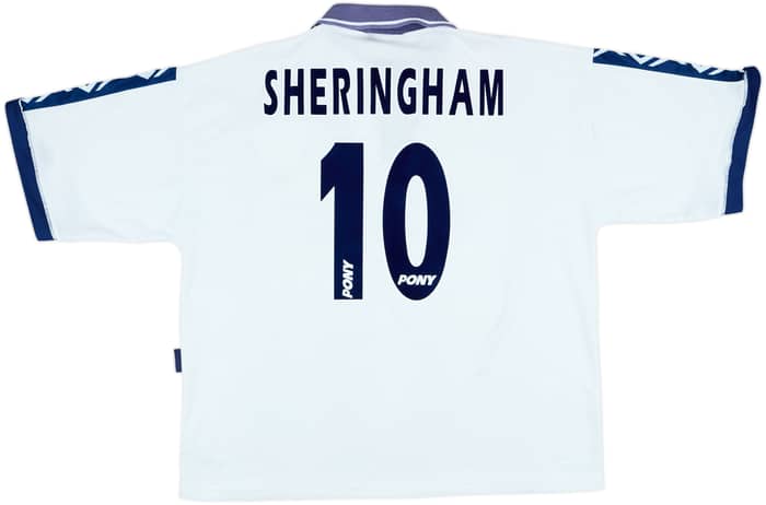 1995-97 Tottenham Home Shirt Sheringham #10 - 8/10 - (XL)