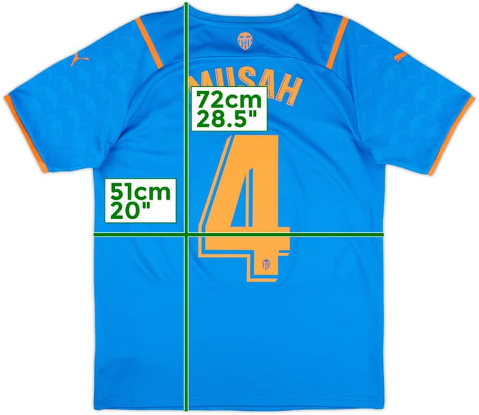 2021-22 Valencia Third Shirt Musah #4 - 10/10 - (M)