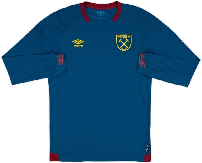 2018-19 West Ham Away L/S Shirt Noble #16 - 10/10 - (M)