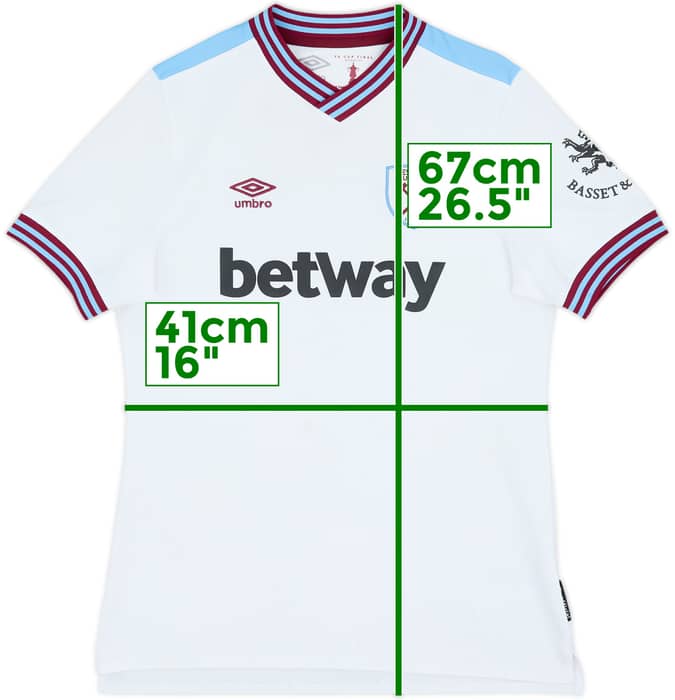 2023-24 West Ham Away Shirt - 7/10 - (Women's M)