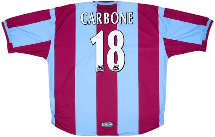 1999-00 Aston Villa Home Shirt Carbone #18 - 10/10 - (XXL)