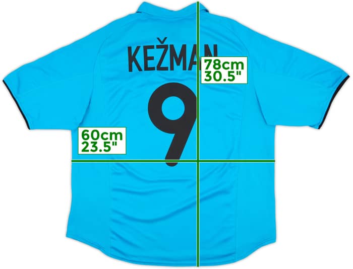2001-02 PSV Away Shirt Kezman #9 - 8/10 - (XL)