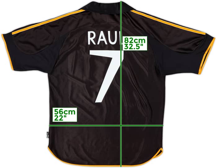 1999-01 Real Madrid Away Shirt Raul #7 - 6/10 - (L)