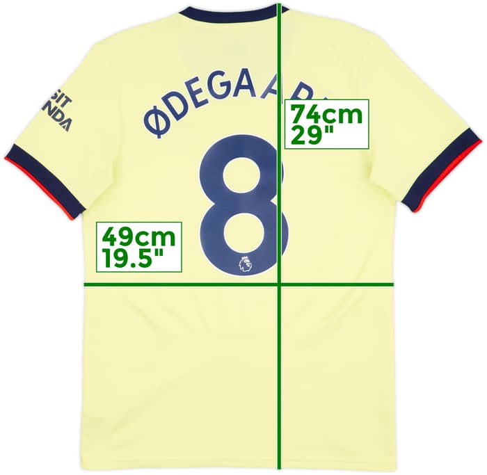 2021-22 Arsenal Away Shirt Odegaard #8 - 8/10 - (M)