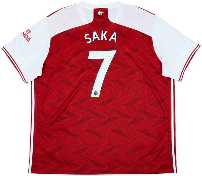 2020-21 Arsenal Home Shirt Saka #7 - 10/10 - (3XL)