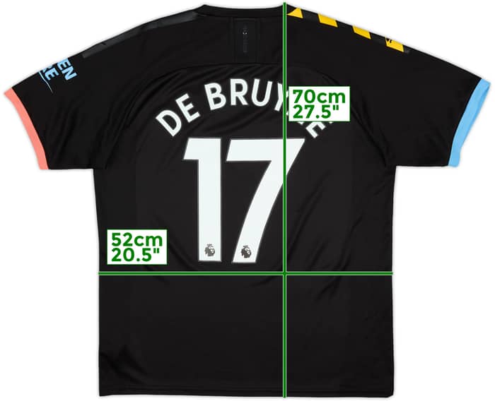 2019-20 Manchester City Away Shirt De Bruyne #17 - 8/10 - (L)