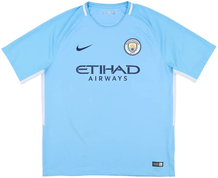 2017-18 Manchester City Home Shirt De Bruyne #17 - 8/10 - (XL)