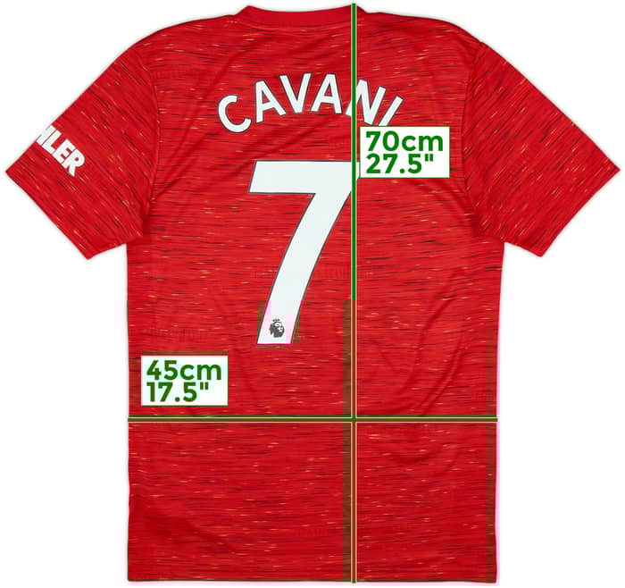 2020-21 Manchester United Home Shirt Cavani #7 - 6/10 - (S)