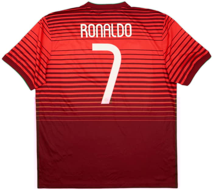 2014-15 Portugal Home Shirt Ronaldo #7 - 8/10 - (XL)