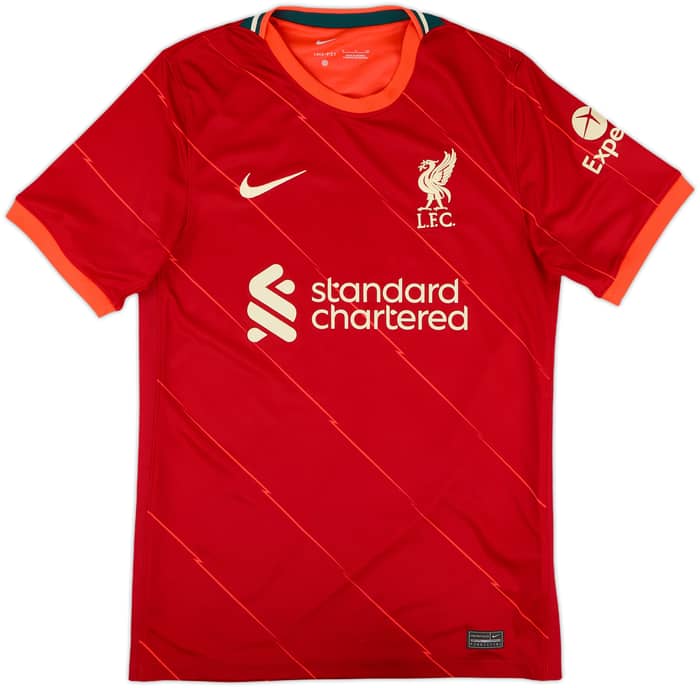 2021-22 Liverpool Home Shirt Virgil #4 - 10/10 - (S)