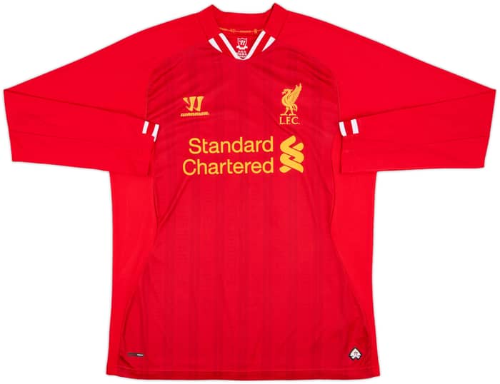 2013-14 Liverpool Home L/S Shirt Suarez #7 - 10/10 - (L)