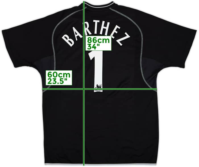 2000-02 Manchester United GK Shirt Barthez #1 - 6/10 - (L)