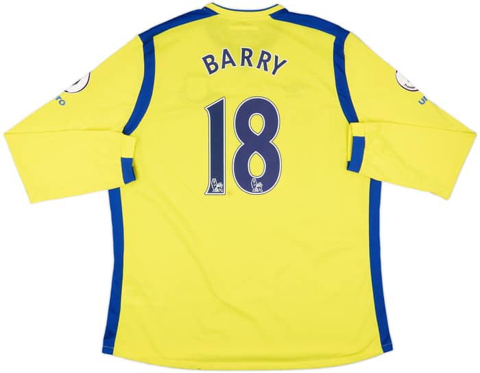 2016-17 Everton Third L/S Shirt Barry #18 - 6/10 - (3XL)