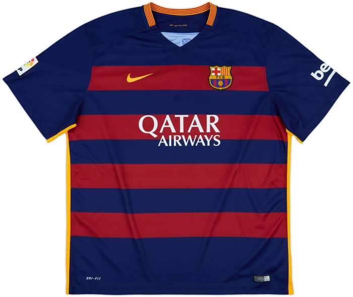2015-16 Barcelona Home Shirt A.Iniesta #8 - 9/10 - (XXL)