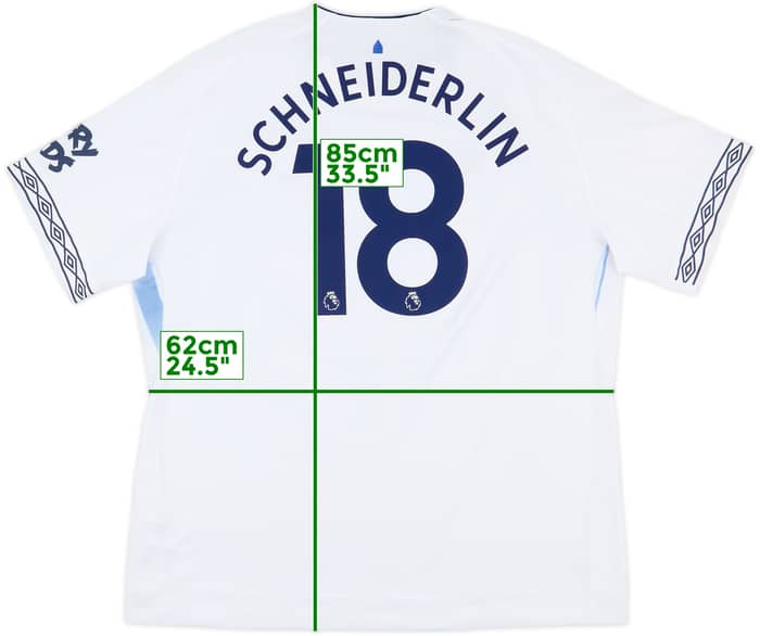 2018-19 Everton Third Shirt Schneiderlin #18 - 9/10 - (3XL)