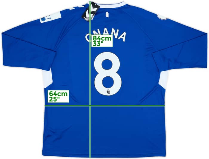 2022-23 Everton Home L/S Shirt Onana #8 (3XL)