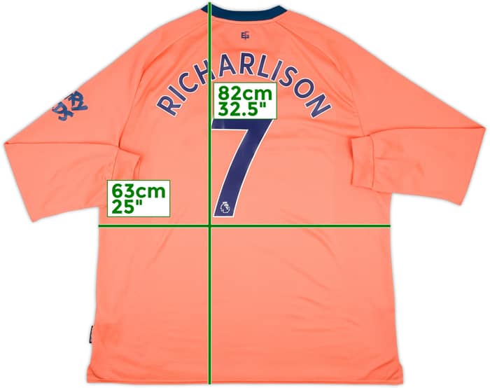 2019-20 Everton Away L/S Shirt Richarlison #7 - 8/10 - (3XL)