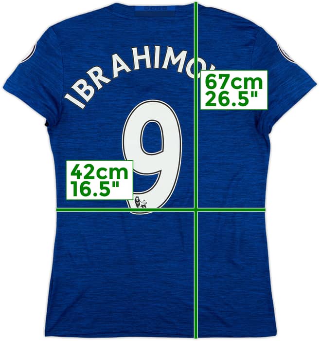 2016-17 Manchester United Away Shirt Ibrahimovic #9 - 9/10 - (M)