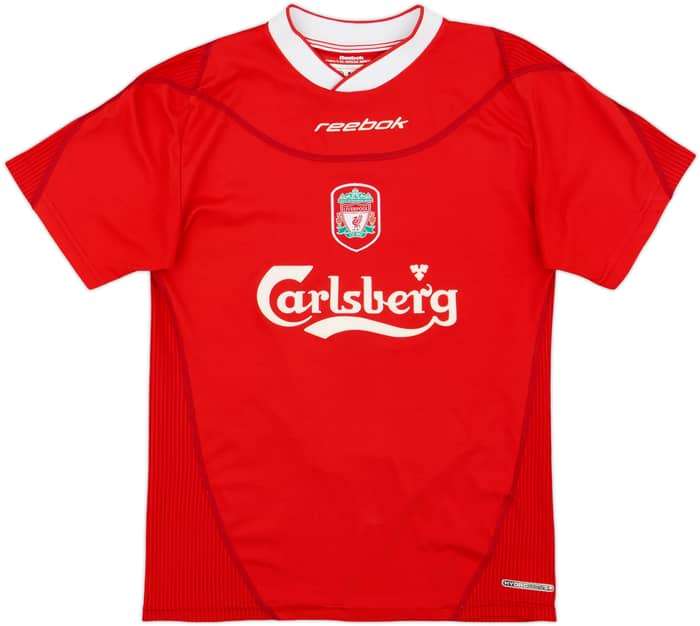 2002-04 Liverpool Home Shirt Gerrard #17 - 9/10 - (Y)