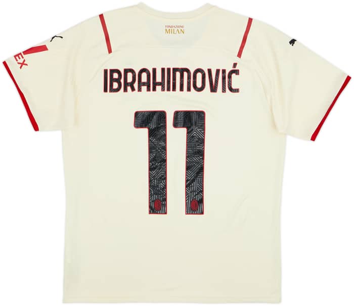 2021-22 AC Milan Away Shirt Ibrahimovic #11 - 8/10 - (L)