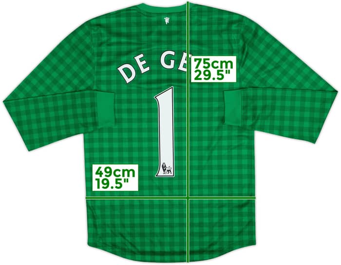 2012-13 Manchester United GK Shirt De Gea #1 - 7/10 - (S)