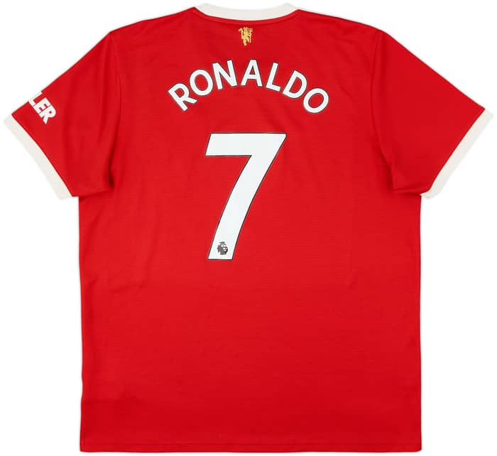 2021-22 Manchester United Home Shirt Ronaldo #7 - 7/10 - (XL)