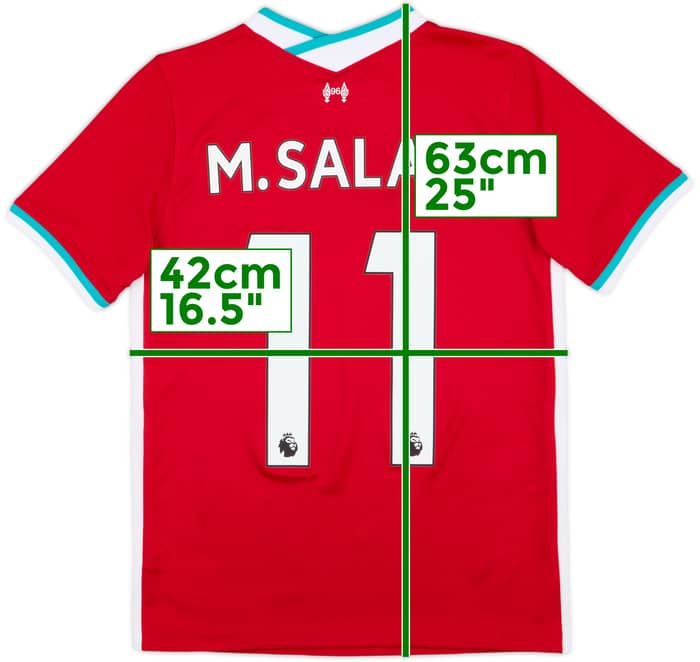 2020-21 Liverpool Home Shirt M.Salah #11 - 9/10 - (L.Boys)