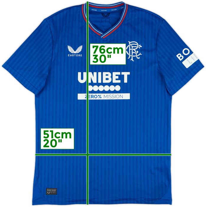 2023-24 Rangers Home Shirt - 7/10 - (M)