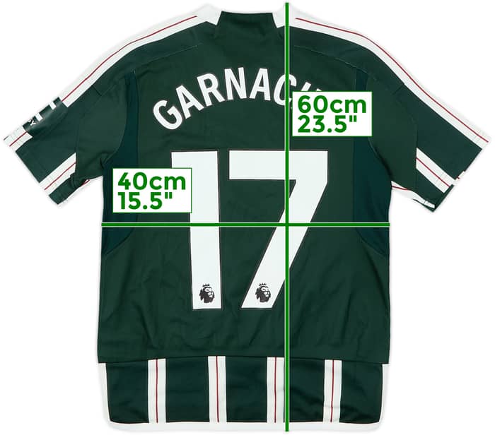 2023-24 Manchester United Away Shirt Garnarcho #17 - 8/10 - (L.Boys)