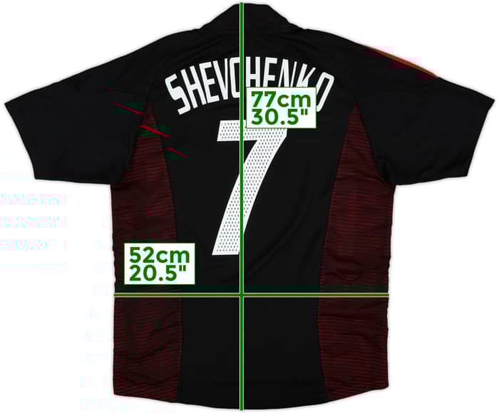 2002-03 AC Milan Third Shirt Shevchenko #7 - 8/10 - (M)