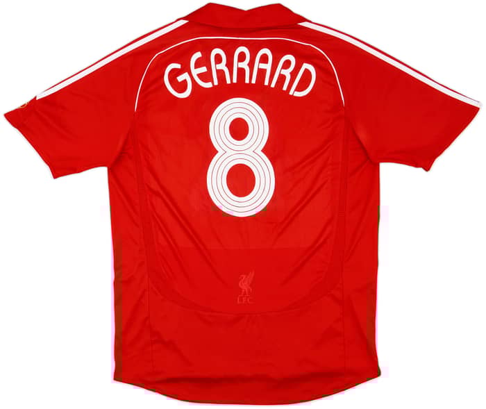 2006-08 Liverpool Home Shirt Geerard #8 - 6/10 - (L)