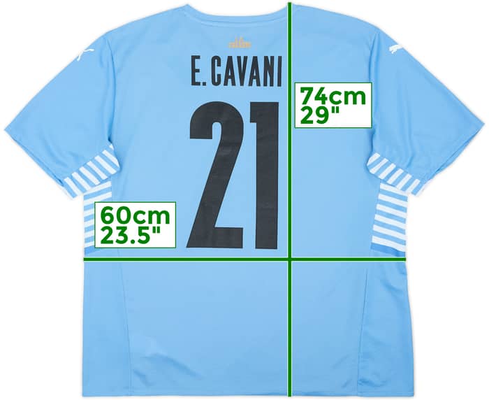2021-22 Uruguay Home Shirt Cavani #21 - 8/10 - (XL)