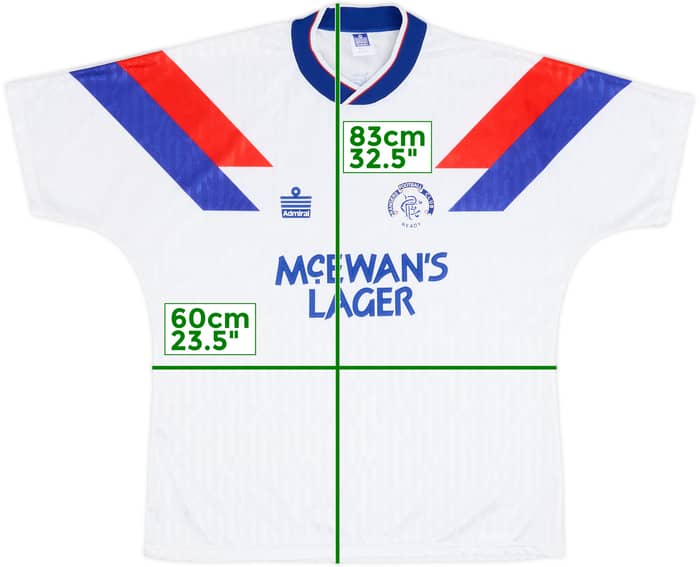 1990-92 Rangers Away Shirt - 9/10 - (XL)