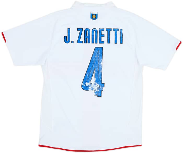 2007-08 Inter Milan Centenary Away Shirt J.Zanetti #4 - 4/10 - (M)
