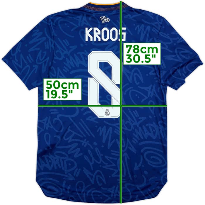 2021-22 Real Madrid Authentic Away Shirt Kroos #8 - 6/10 - (M)