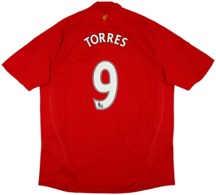 2008-10 Liverpool Camiseta de local Torres #9 - 6/10 - (3XL)